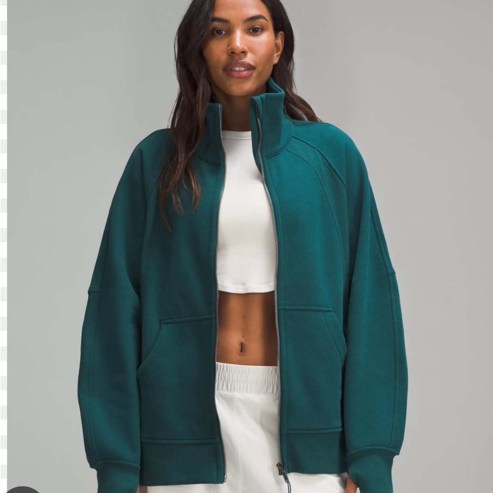 Lululemon Oversized full zip funnel neck scuba  M/L
